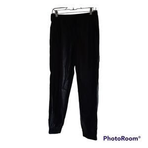 Carre Noir Vegan Leather Jogger Pants